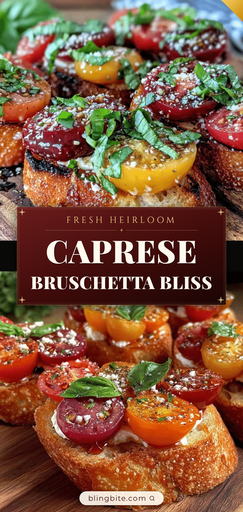 fresh Caprese bruschetta recipe