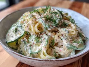fresh creamy cucumber salad - featured image