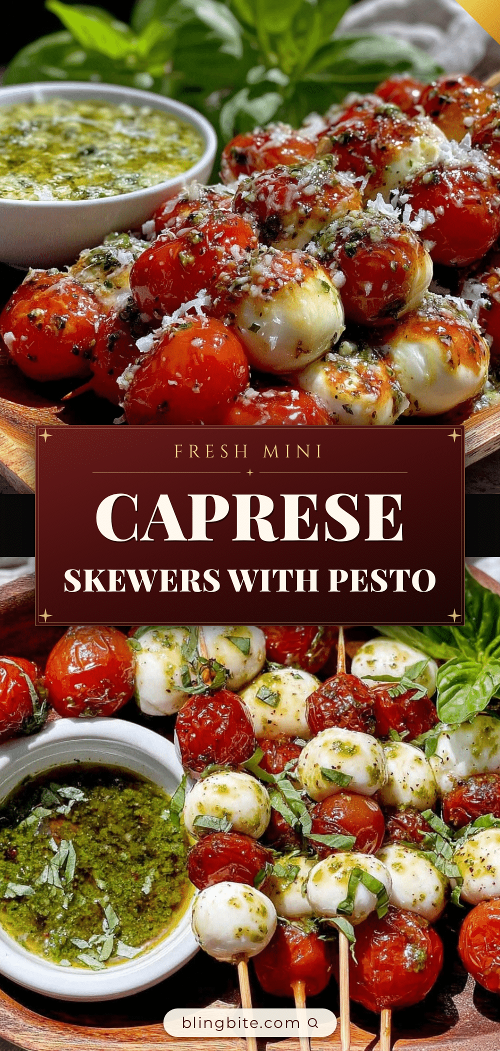 Fresh Mini Caprese Skewers recipe