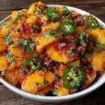 fresh peach salsa - featured image