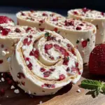 Fresh Strawberry Cream Cheese Pinwheel Sandwiches - featured image