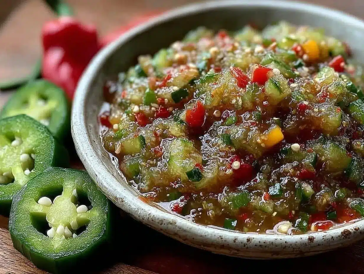 fresh zucchini relish recipe preparation steps