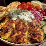 Greek chicken gyro bowls - featured image