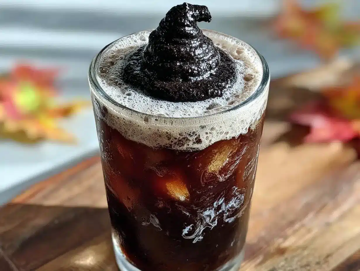Halloween Witch Hat Cold Brew preparation steps