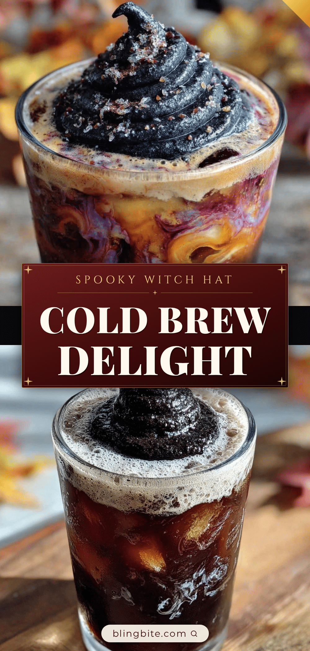 Halloween Witch Hat Cold Brew recipe