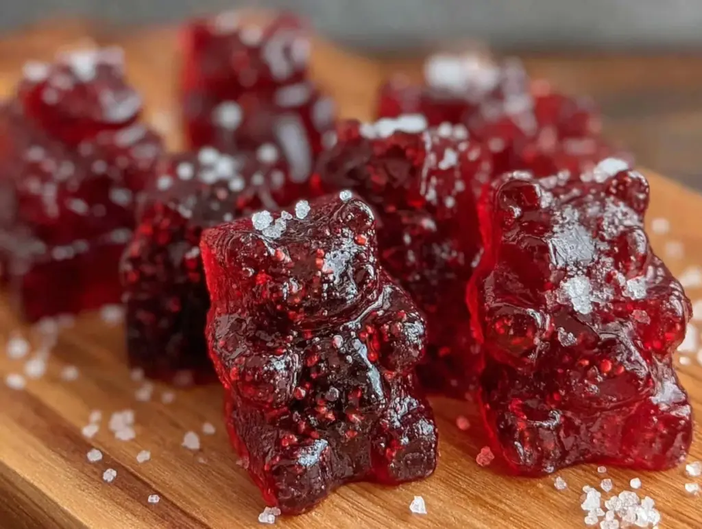 healthy elderberry gummy bears - featured image