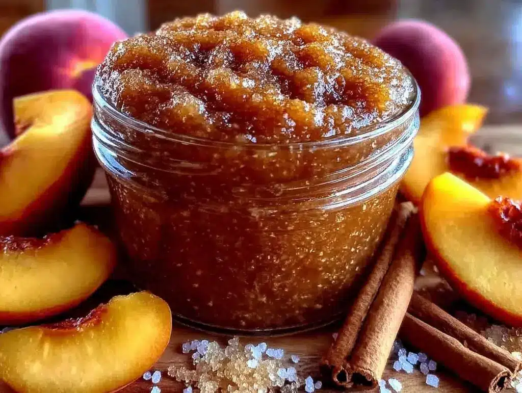 homemade peach butter - featured image