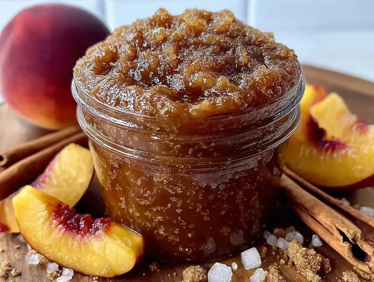 homemade peach butter preparation steps
