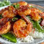 honey garlic shrimp stir-fry - featured image