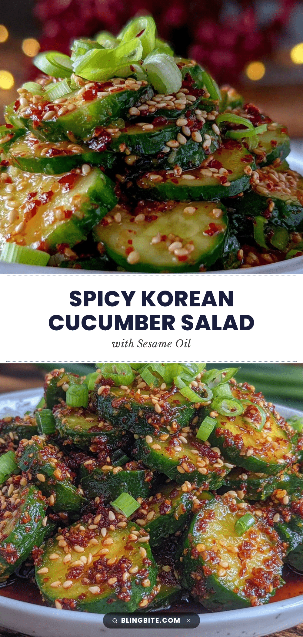 Korean-style cucumber salad recipe