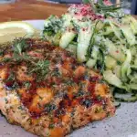 lemon herb grilled salmon - featured image
