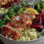 lemon herb meal prep bowls - featured image