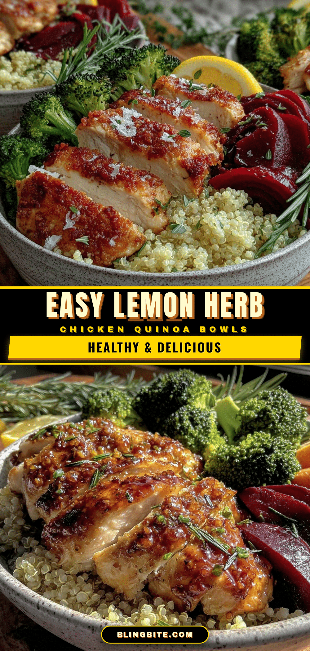 lemon herb meal prep bowls recipe