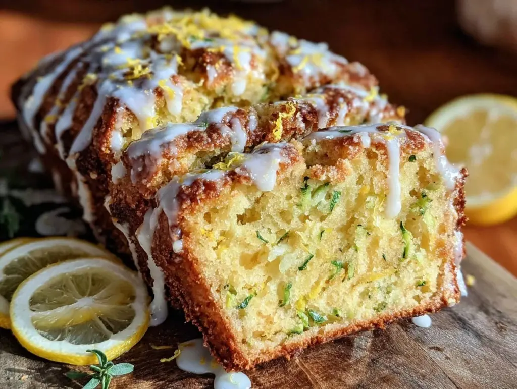 lemon zucchini loaf - featured image