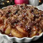 maple tahini apple crisp - featured image
