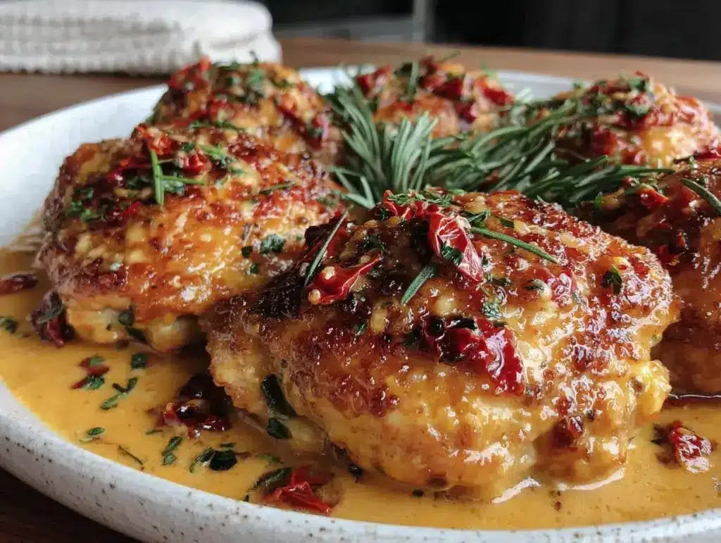 marry me chicken thighs - featured image