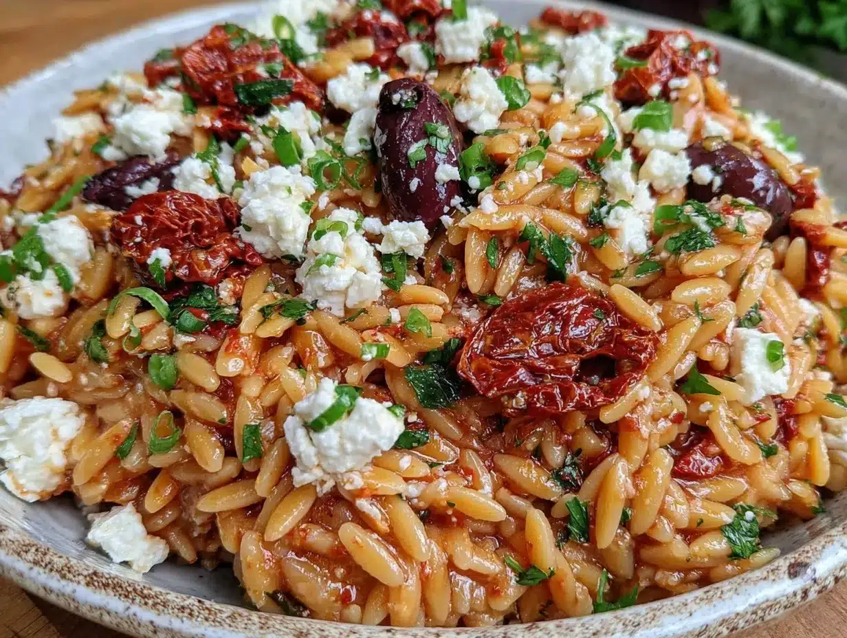 Mediterranean Orzo Salad preparation steps