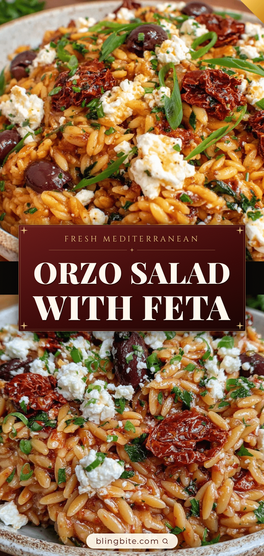 Mediterranean Orzo Salad recipe