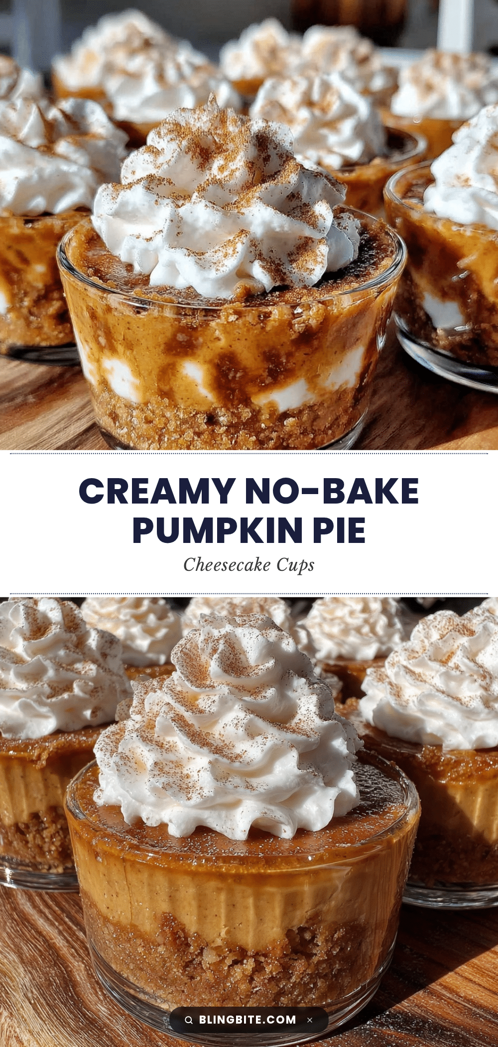no-bake pumpkin pie cheesecake cups recipe