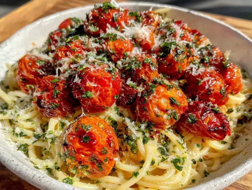 oven-roasted cherry tomatoes - featured image