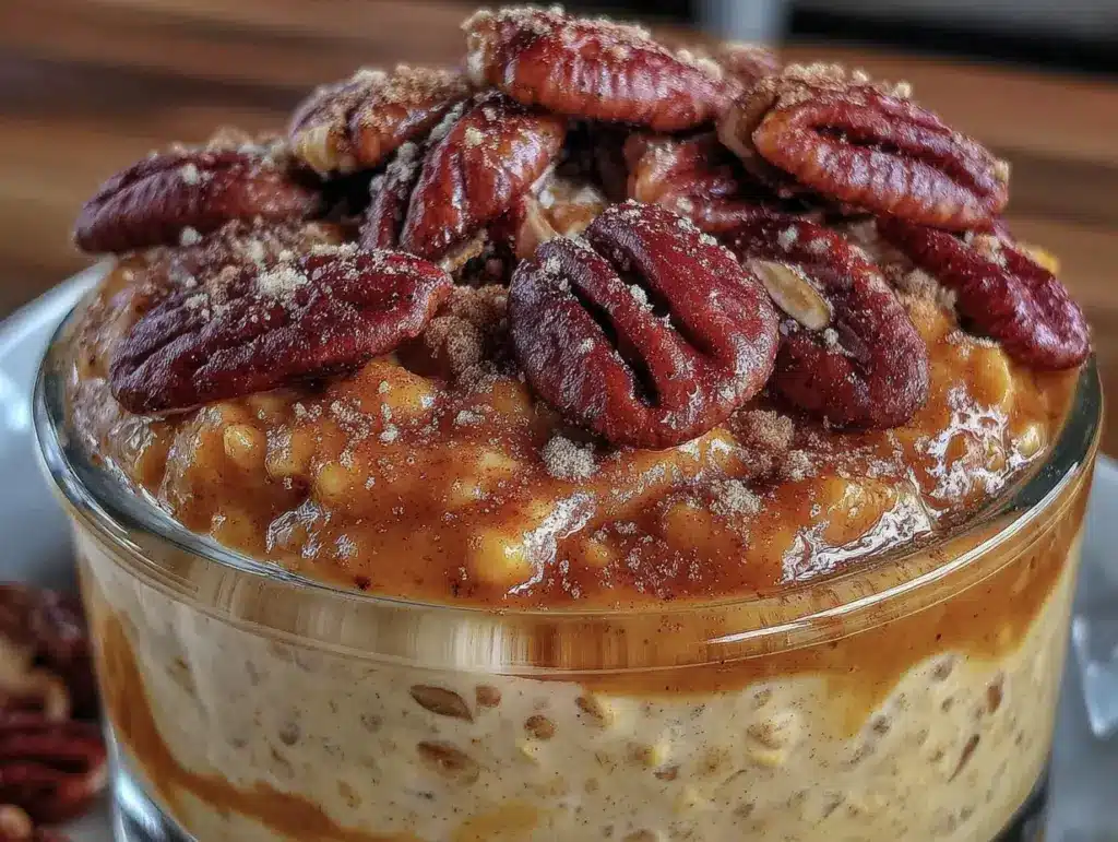 protein-packed pumpkin overnight oats - featured image