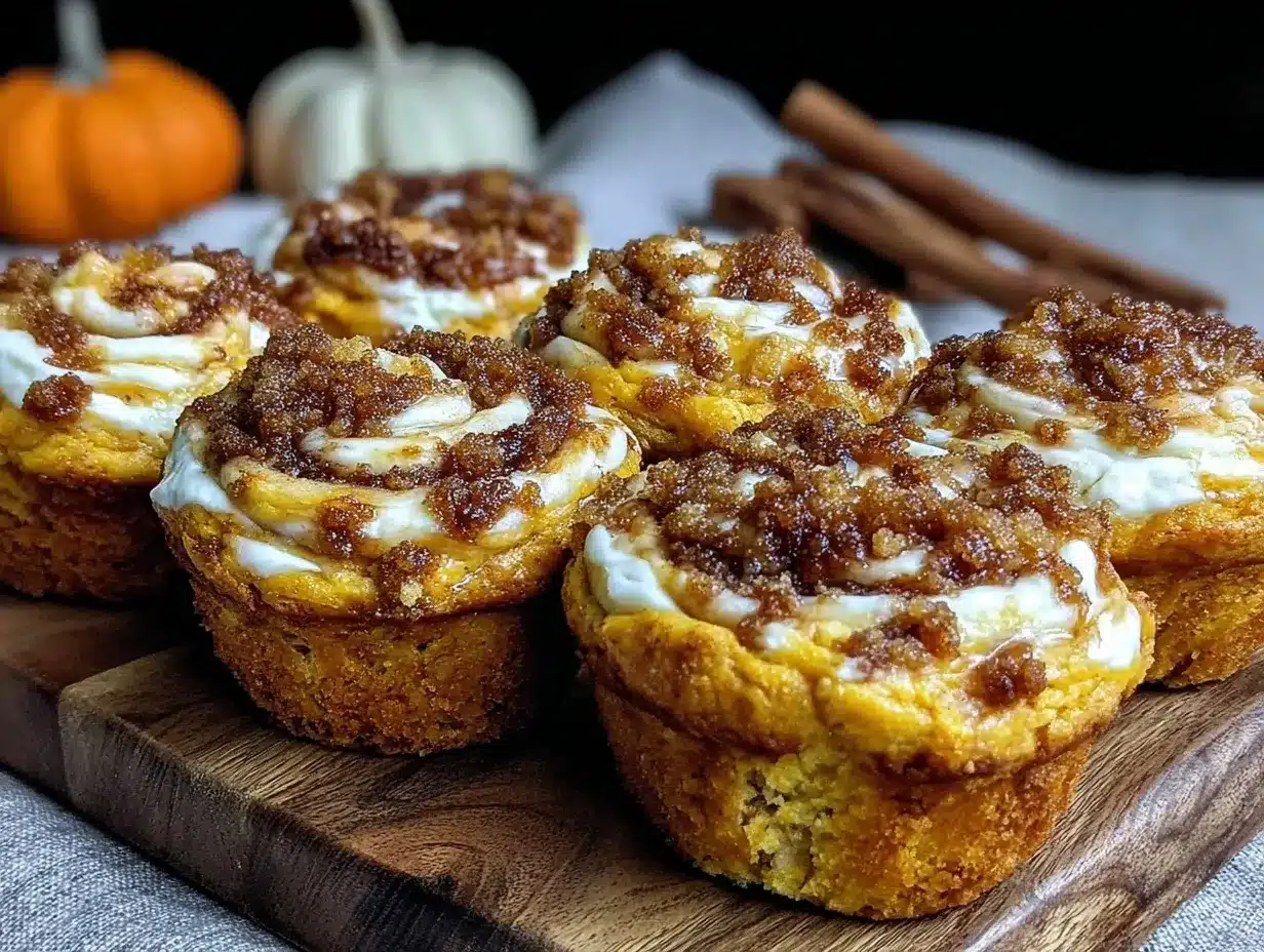 pumpkin cream cheese swirl muffins preparation steps