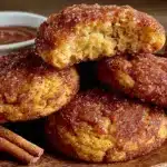 pumpkin snickerdoodle cookies - featured image