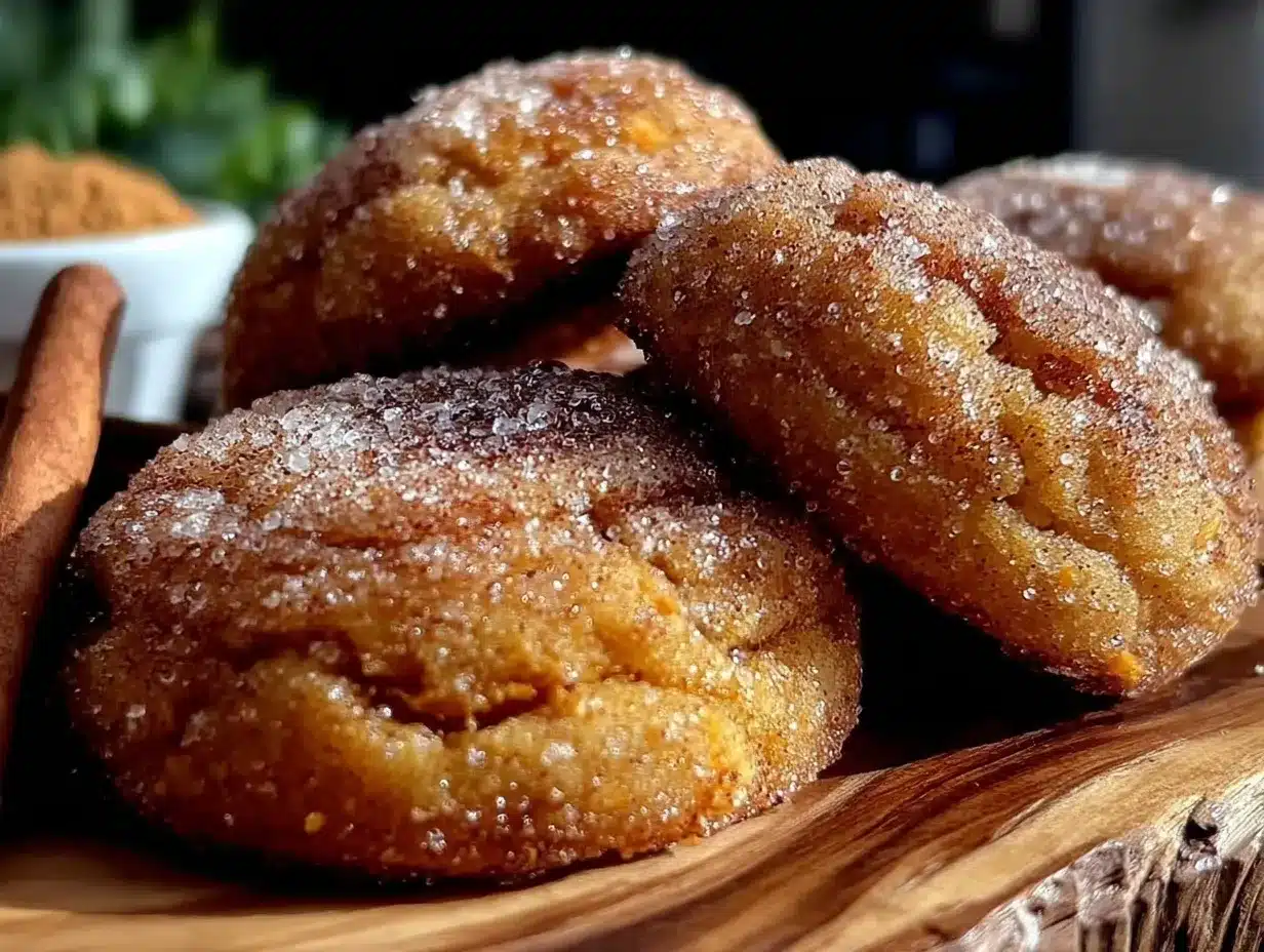 pumpkin snickerdoodle cookies preparation steps