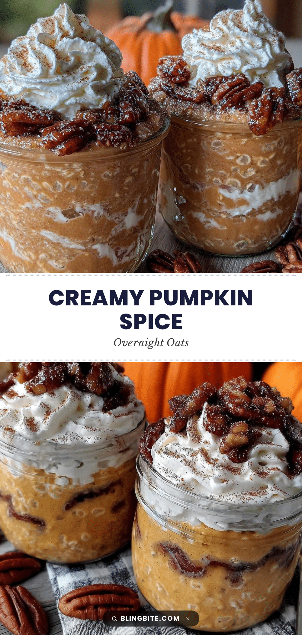 pumpkin spice overnight oats recipe