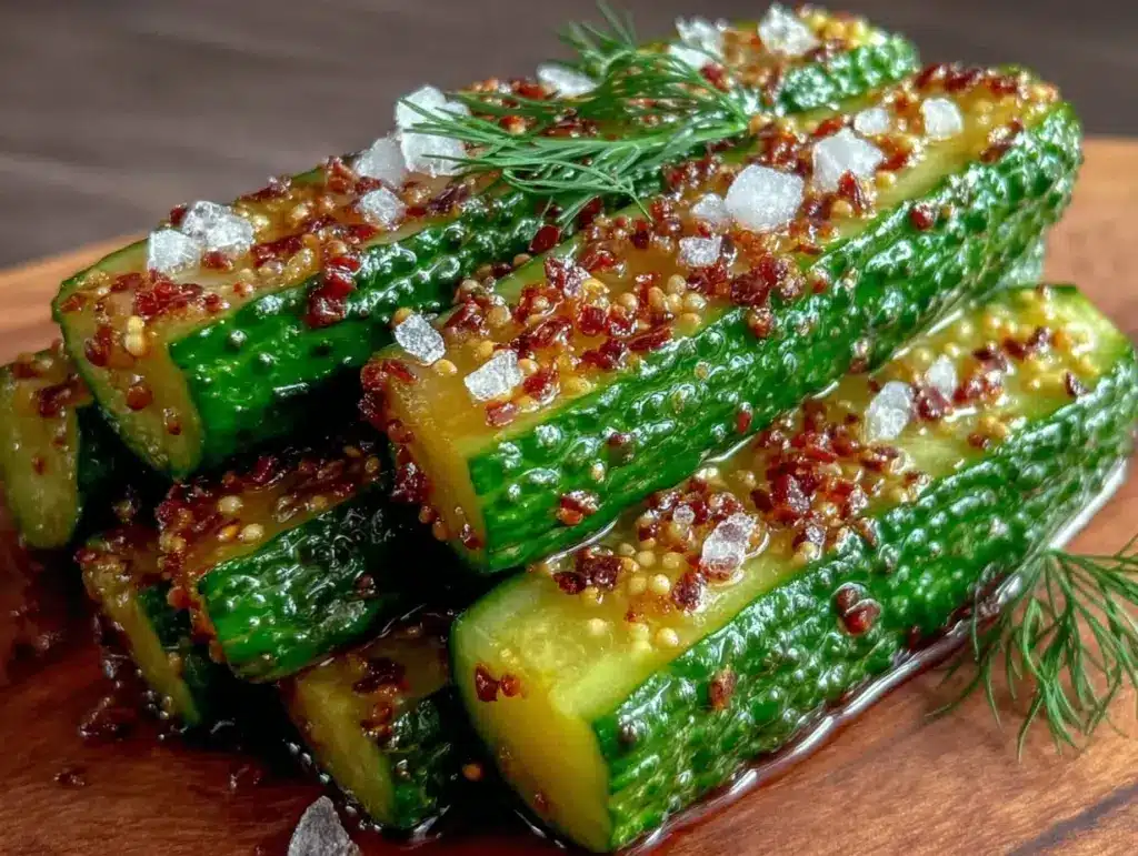 quick refrigerator dill pickles - featured image