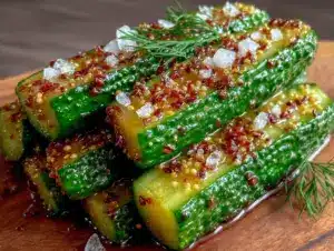 quick refrigerator dill pickles - featured image
