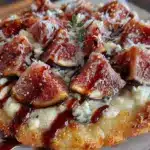 roasted fig and gorgonzola flatbread - featured image