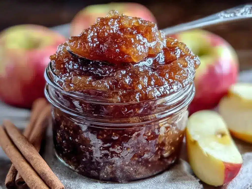 slow cooker apple butter no sugar added - featured image