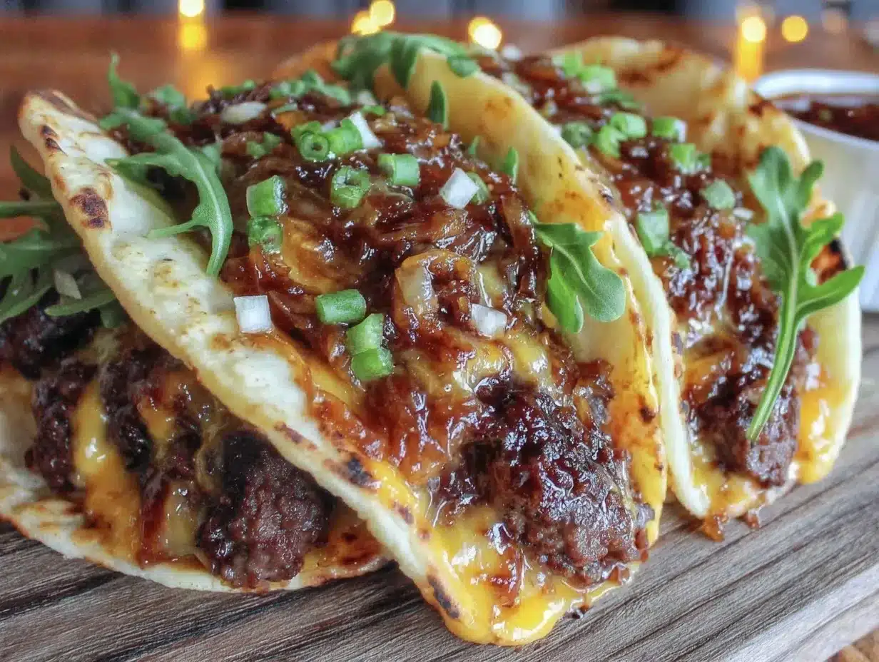 smash burger tacos preparation steps