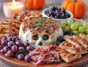 spooky halloween charcuterie board - featured image