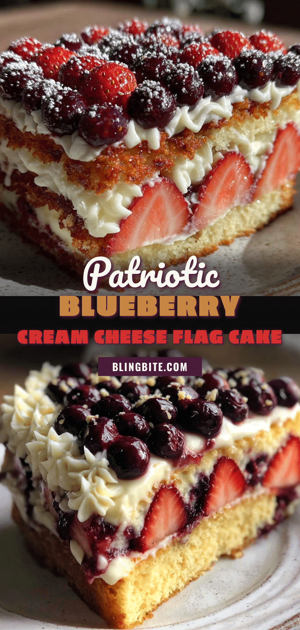 star-spangled blueberry cream cheese flag cake recipe