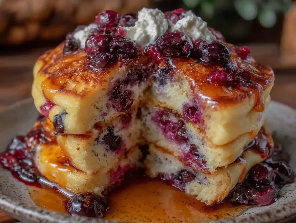 wild huckleberry pancakes preparation steps