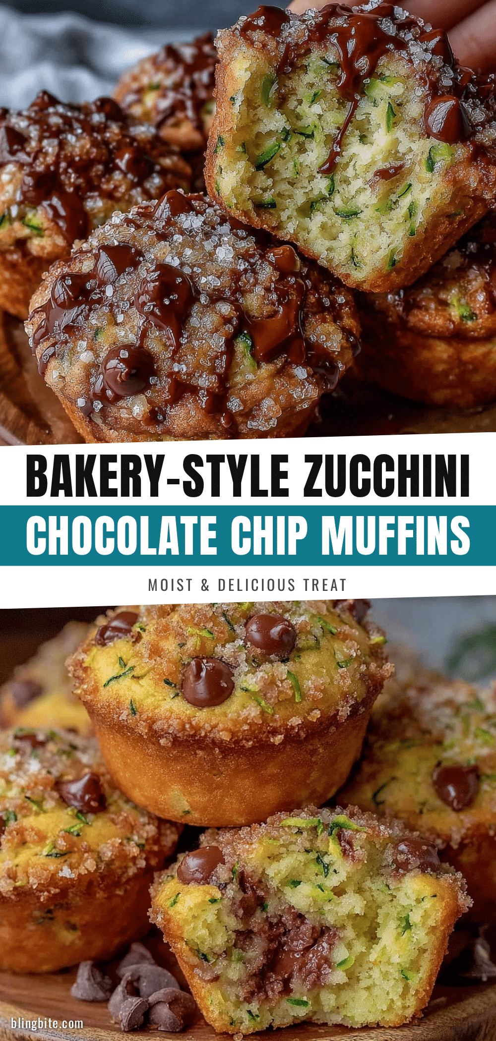 zucchini chocolate chip muffins recipe