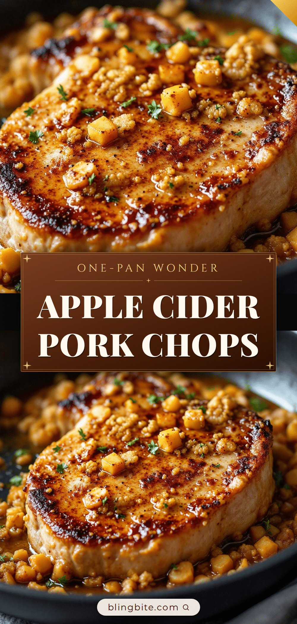 apple cider braised pork chops recipe