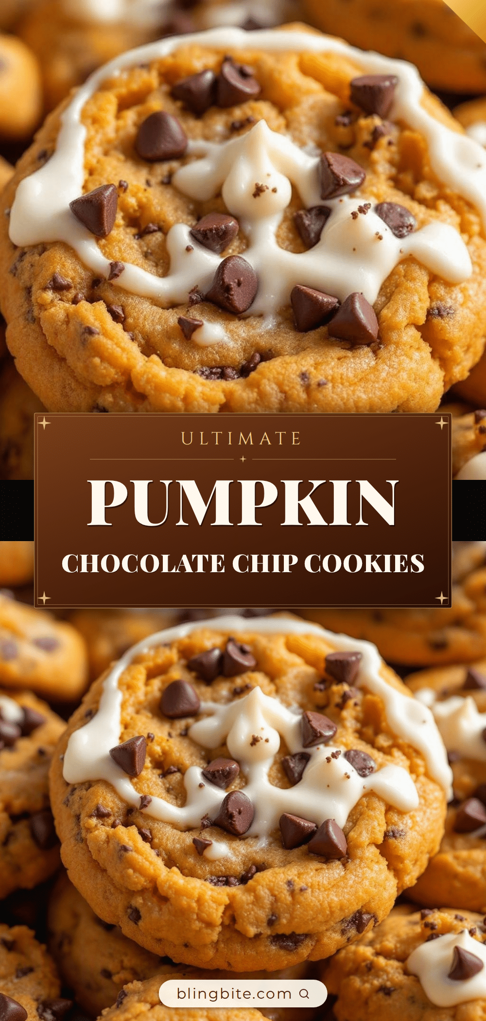 chocolate chip pumpkin cookies with cream cheese icing recipe