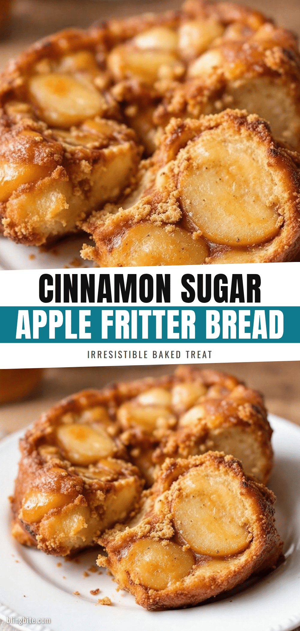cinnamon sugar apple fritter bread recipe