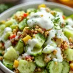 creamy cucumber dill salad in 10 minutes - featured image