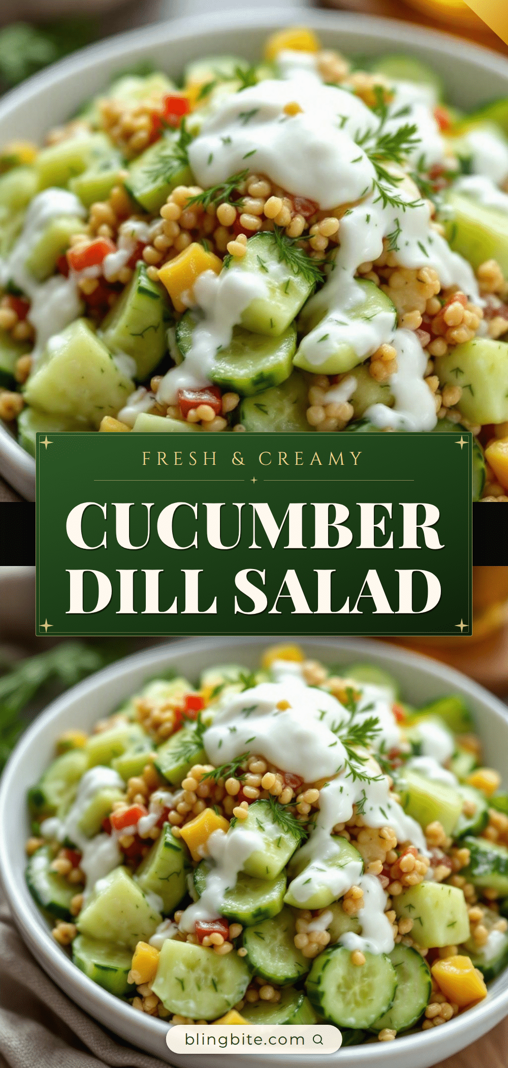 creamy cucumber dill salad in 10 minutes recipe