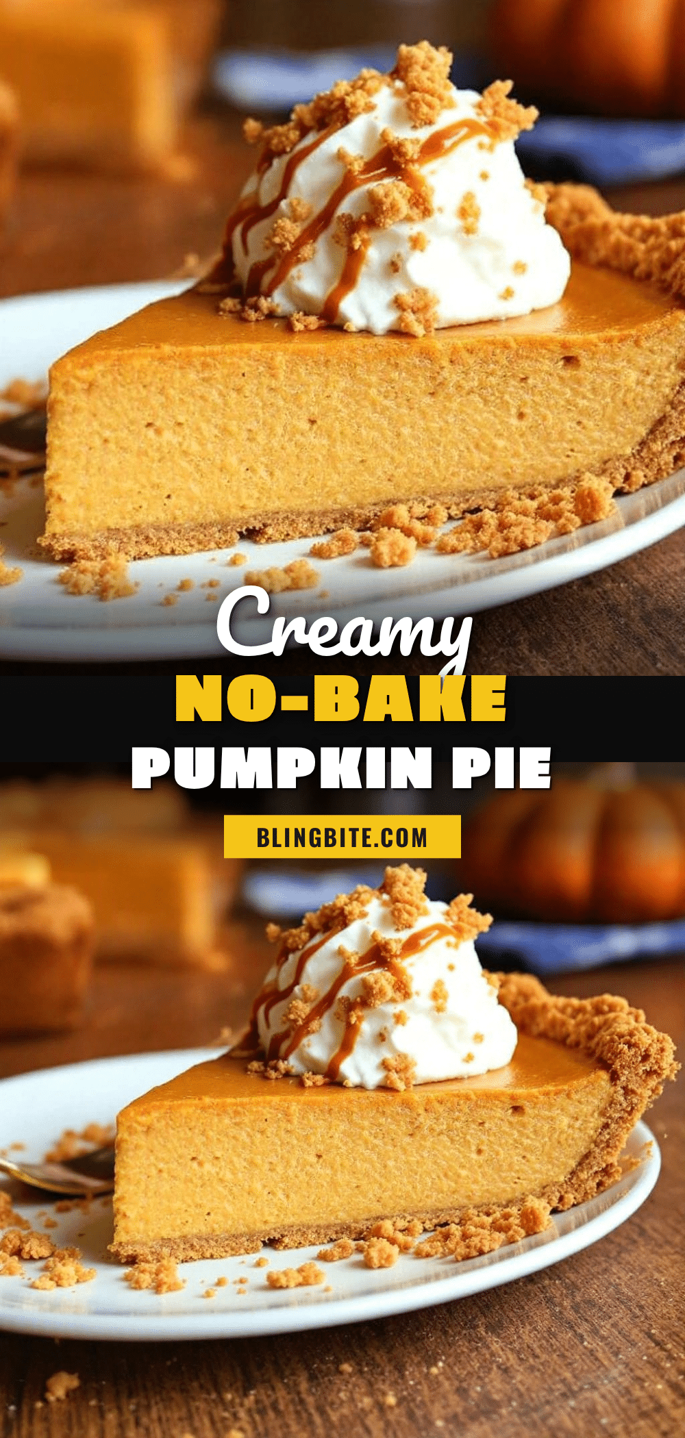 creamy no-bake pumpkin pie recipe