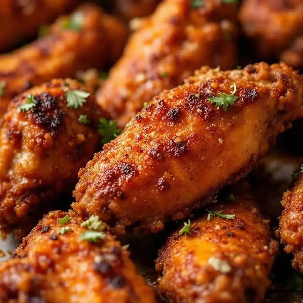 crispy baked chicken wings - featured image