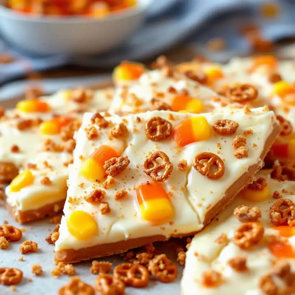 Easy Candy Corn Bark preparation steps