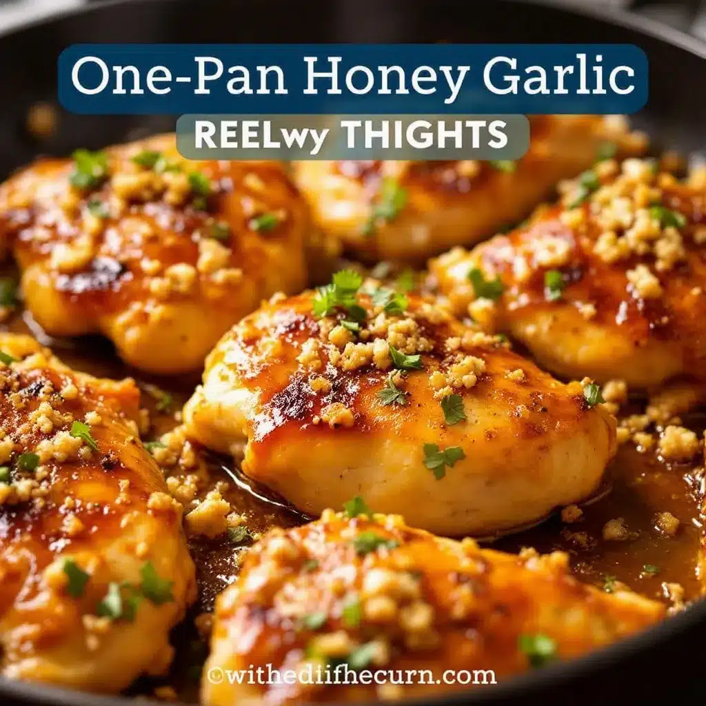 easy one-pan honey garlic chicken thighs preparation steps