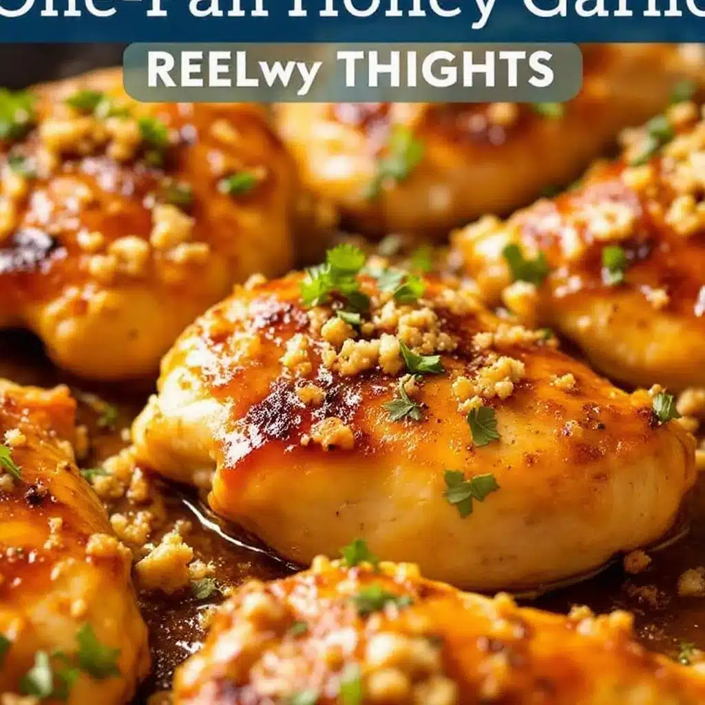 easy one-pan honey garlic chicken thighs - featured image