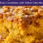 easy pumpkin dump cake with yellow cake mix - featured image