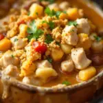 easy slow cooker white chicken chili - featured image